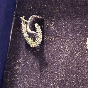 Elegant Gold and Silver Hoop Earrings